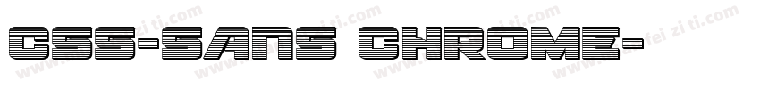 CSS-SANS Chrome字体转换